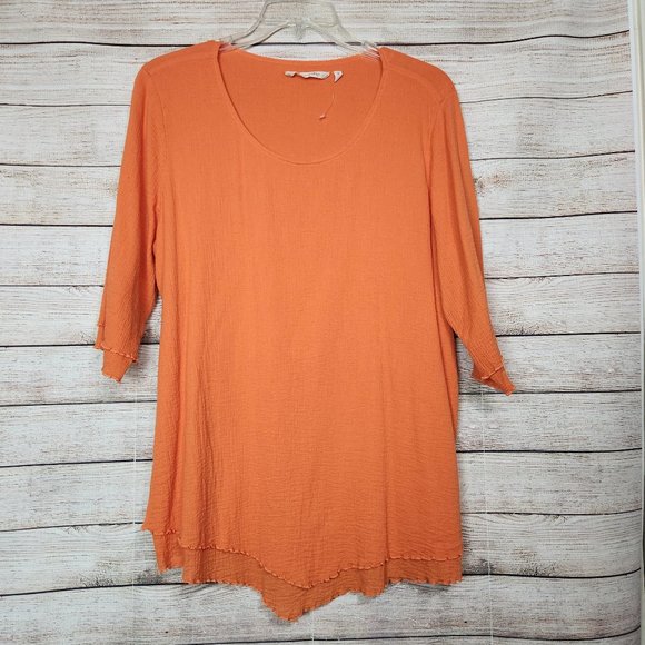Soft Surroundings Tops Soft Surroundings Siesta Key Womens X Orange